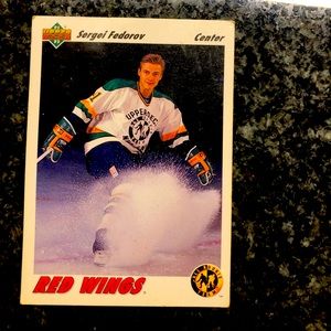 Sergei Fedorov Upper Deck 1991 Rookie card #40!!!